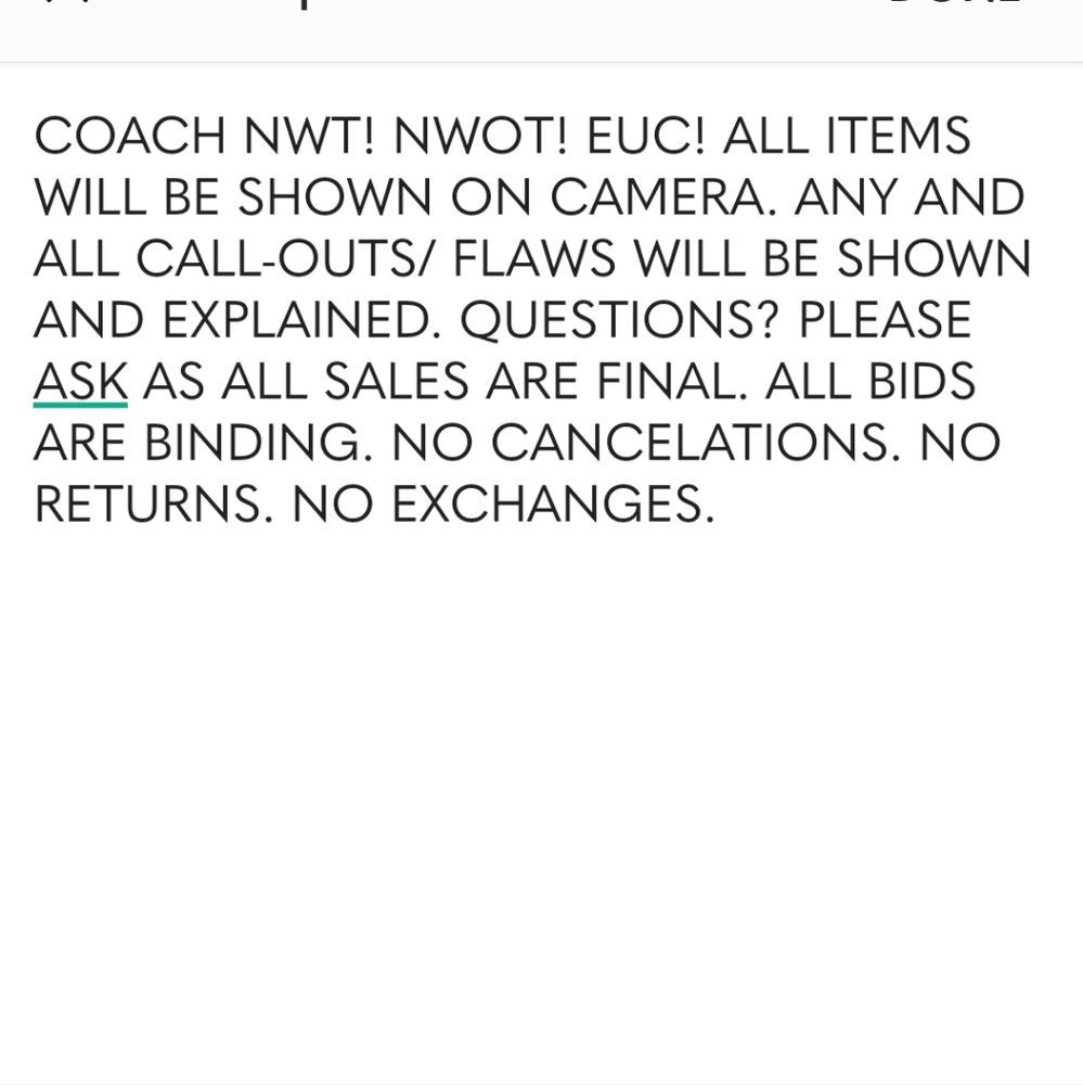 COACH NWT! NWOT! EUC! - Picture 2 of 2